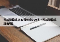 网站建设实训心得体会300字（网站建设实践收获）