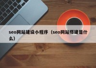 seo网站建设小程序（seo网站搭建是什么）